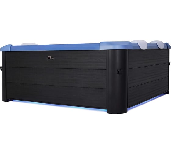 СПА-бассейн MSpa Oslo Saphire 160x160x65см 850 л, квадратный, гидромассаж, аэромассаж.(4 коробки A.B.C.D) F-SA063W