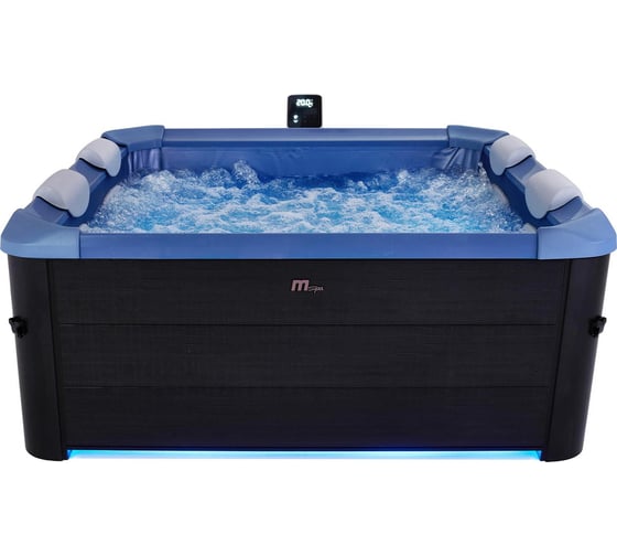 СПА-бассейн MSpa Oslo Saphire 160x160x65см 850 л, квадратный, гидромассаж, аэромассаж.(4 коробки A.B.C.D) F-SA063W