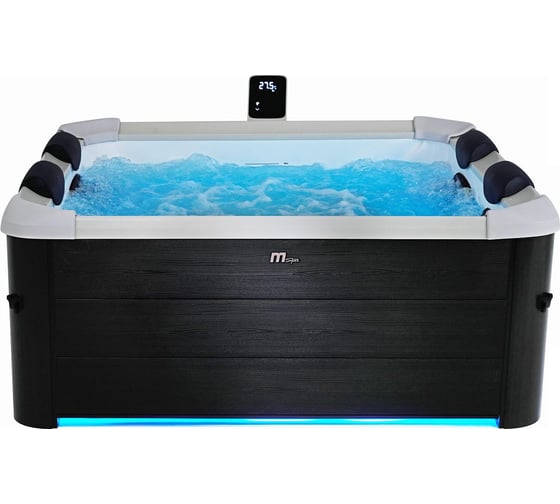 СПА-бассейн MSpa Oslo Plus 180x180x65 см, квадратный, гидромассаж, аэромассаж, (4 коробки A.B.C.D) F-OS063WP