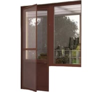 Москитная сетка на дверь Комфорт с соединителем, 2250х800 мм, коричневая МСДС5550