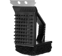 Щетка для чистки гриля PALISAD 3 в 1 щетка, скребок, губка, Camping 69703