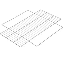 Решетка-гриль PALISAD 480х240 мм, хромированная, Camping 69688