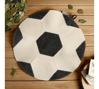 Коврик для бани Добропаровъ Мяч войлок, черно-белый 2603717