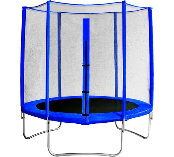 Батут с защитной сеткой КМС Trampoline 6 диаметр 1.8 м, синий СГ000005076