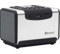 Акустическая система FIRST 1920-1-SI Bluetooth, 2x1.5 Вт, FM, USB, Micrо SD, AUX, Li-ion, FA-1920-1-SI