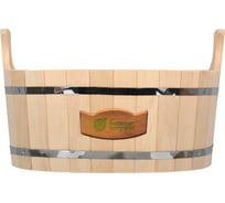 Ушат-шайка Банные Штучки С лёгким паром 20 л, овал, липа, в коробке 31131