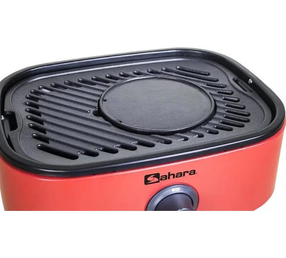 Портативный газовый мини гриль-барбекю Sahara Red с плечевым ремнем для переноски 5391535340163