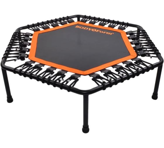 Батут для занятия фитнесом BODYFORM 40" черно-оранжевый BF-RT-018-40