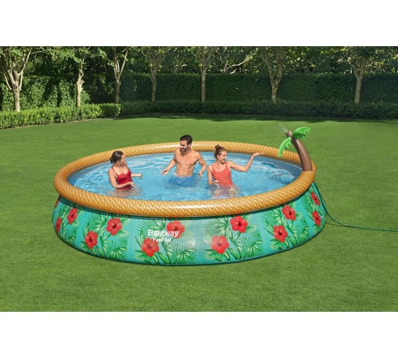 Бассейн Bestway Fast Set с набором Paradise Palms 457х84 см 57416 008948