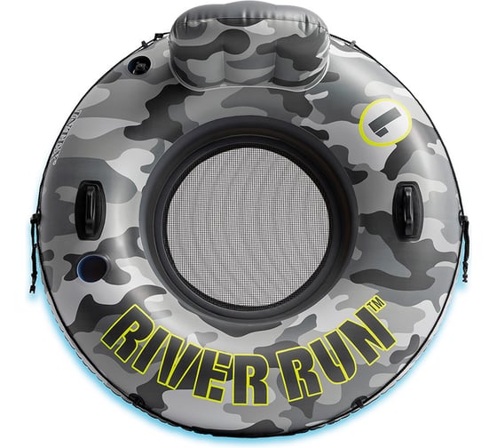 Надувной круг-кресло Intex Camo River Run 1 135см, с ручками, до 100кг 56835 1