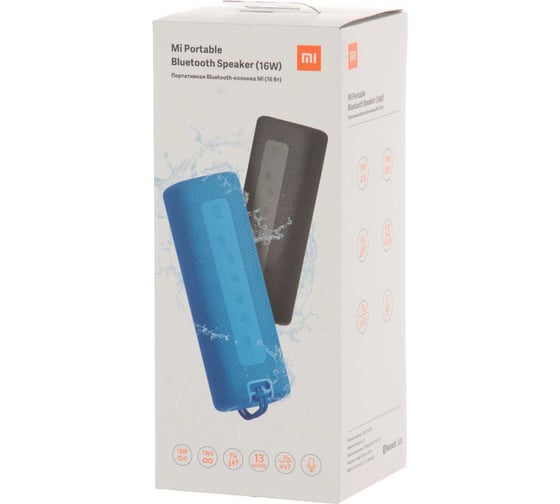 Беспроводная портативная колонка XIAOMI Mi Portable Bluetooth Speaker чёрная QBH4195GL