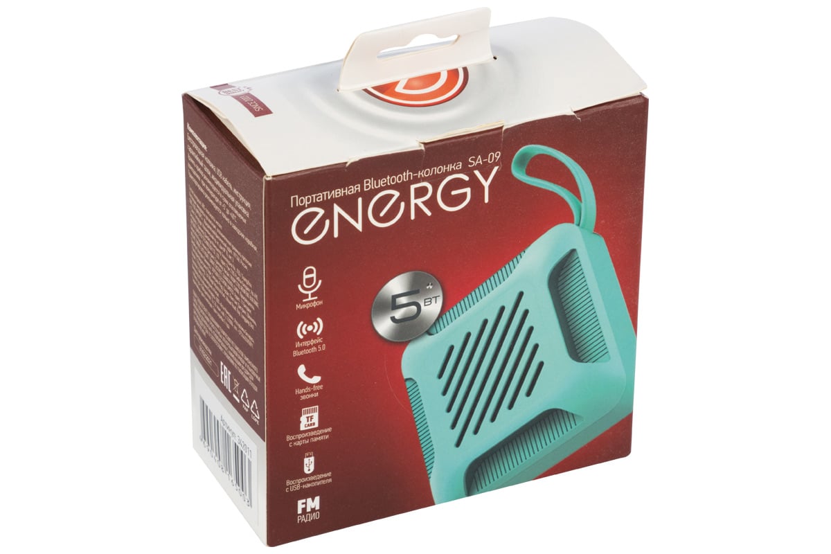 Портативная Bluetooth-колонка Energy SA-09 цвет мятный 342012 ...