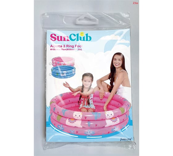 Бассейн круглый надувной Sunclub с ламами 100_30 см, 148 л 57167 109407