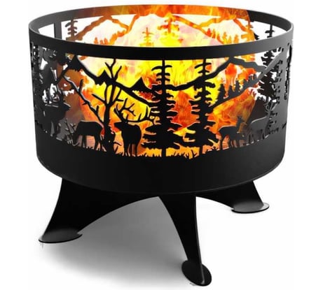 Костровая чаша ПРОФМЕТСТИЛЬ Олени 333