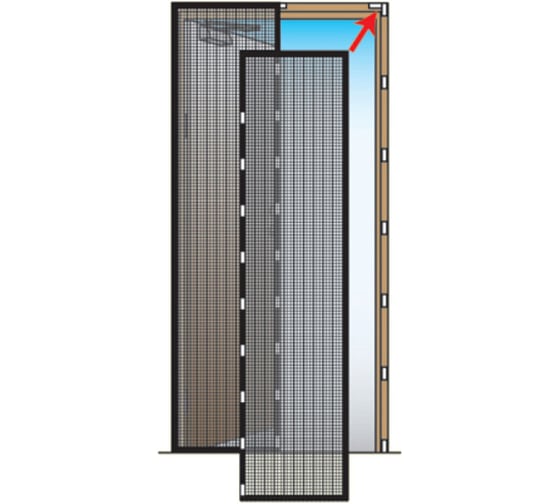 Сетка москитная Уютомания УТ-4000/1 бежевая, 100х220 см (20) Р1-00022229