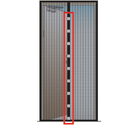 Сетка москитная Уютомания УТ-4000/1 черная, 100х220 см (20) Р1-00022230