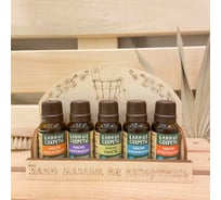 Набор масел на подставке Банные секреты, 5 шт. по 15 мл, эвкалипт, бергамот, пихта, можжевельник, апельсин 3723