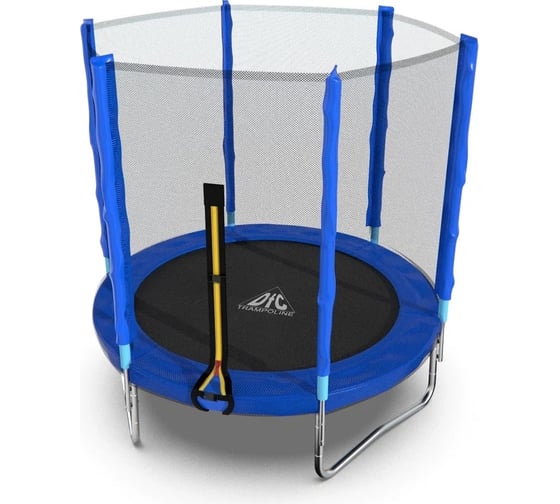Батут DFC Trampoline Fitness 6ft наружная сетка, синий, диаметр 183см 6FT-TR-B 1