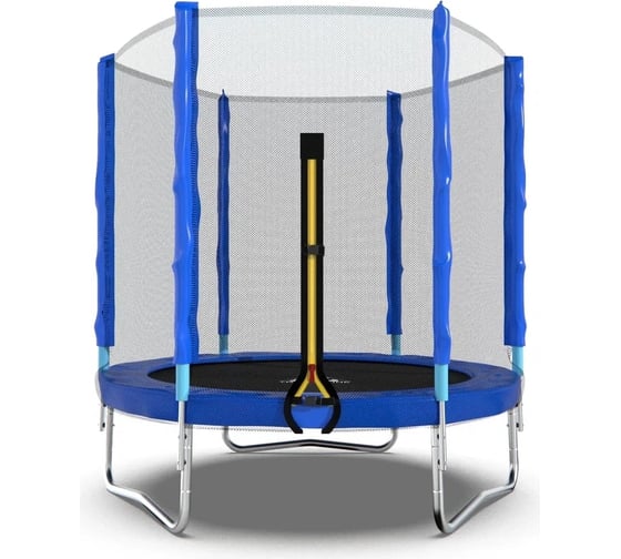 Батут DFC Trampoline Fitness 6ft наружная сетка, синий, диаметр 183см 6FT-TR-B