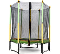 Батут DFC JUMP 55 зеленый/желтый, сетка, диметр 137см 55INCH-JD-GY