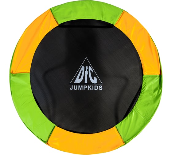 Батут DFC JUMP 55 зеленый/желтый, сетка, диметр 137см 55INCH-JD-GY