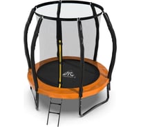 Батут DFC KENGOO II 6ft внутренняя сетка, оранжевый/черный 183см 6FT-BAS-BO