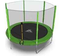 Батут DFC Trampoline Fitness 10ft наружная сетка, светло-зеленый, 305см 10FT-TR-LG