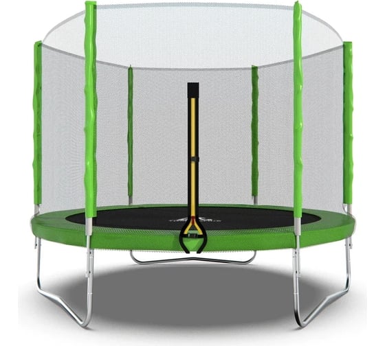 Батут DFC Trampoline Fitness 10ft наружная сетка, светло-зеленый, 305см 10FT-TR-LG