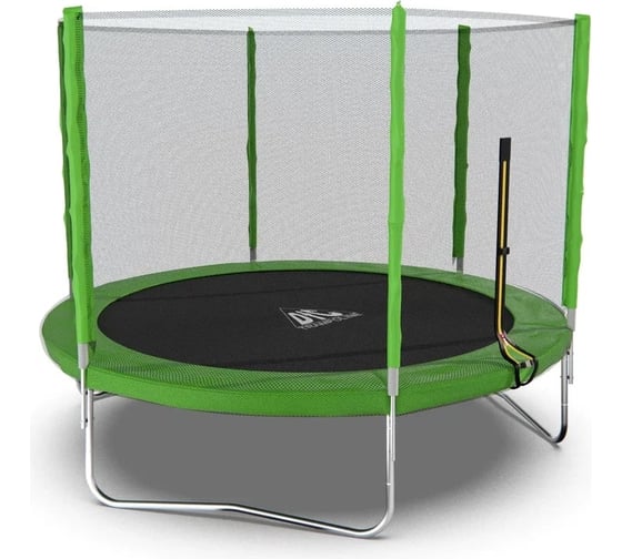 Батут DFC Trampoline Fitness 10ft наружная сетка, светло-зеленый, 305см 10FT-TR-LG