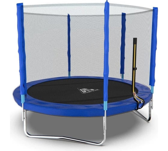 Батут DFC Trampoline Fitness 8ft наружная сетка, синий, 244см 8FT-TR-B