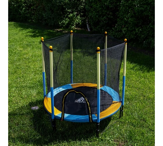 Батут DFC JUMP 60, желтый/синий, сетка 150см 60INCH-JD-BY