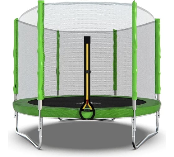 Батут DFC Trampoline Fitness 8ft наружная сетка, светло-зеленый, 244см 8FT-TR-LG