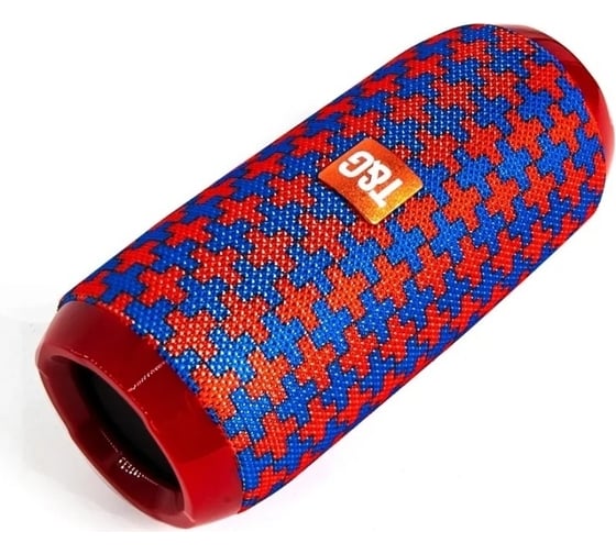 Портативная колонка T&G TG117 10Вт, цвет красно-синий TG117RB