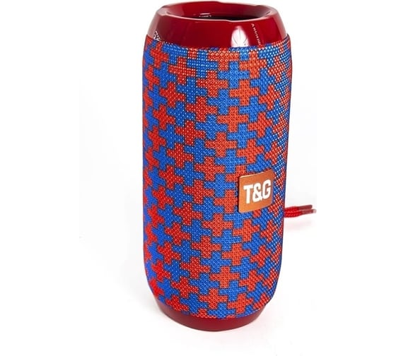 Портативная колонка T&G TG117 10Вт, цвет красно-синий TG117RB