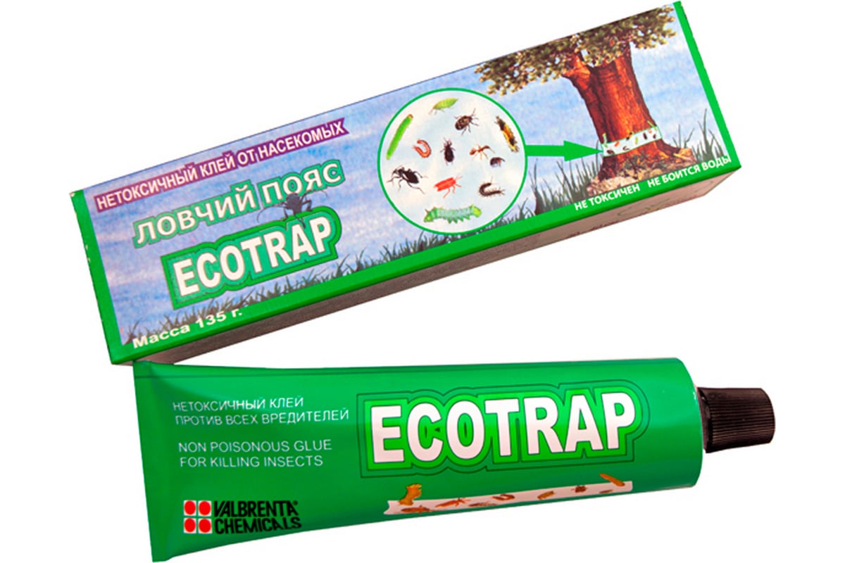 Клей ECOTRAP, против насекомых-вредителей, 135 г