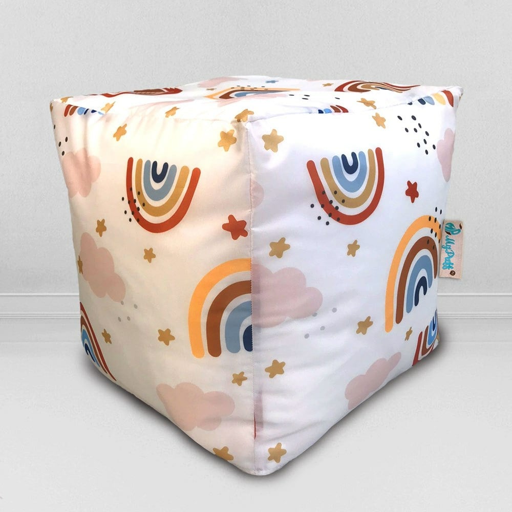 Мешок для сидения Mypuff Радуга кубик k_605 - выгодная цена, отзывы ...