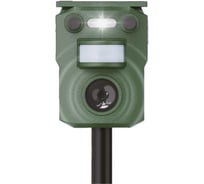 Ультразвуковой отпугиватель животных Фарлайт на солнечной батарее, радиус 10 метров, 135⁰ FAR002555