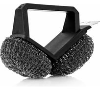 Щетка для чистки барбекю Walmer ROAST с 2 мочалками и скребком, 16х11х8 см W28160811
