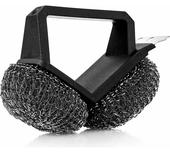 Щетка для чистки барбекю Walmer ROAST с 2 мочалками и скребком, 16х11х8 см W28160811 1
