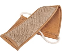 Мочалка-лента для тела Доляна длинная, 70х10 см, конопля 3628384