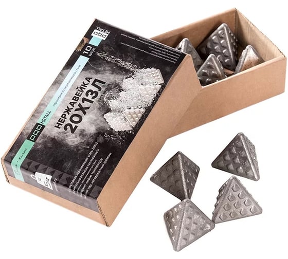 Пирамидки из нержавеющей стали PROMETALL ПроМеталл (в уп. 10 шт.) p0018 1