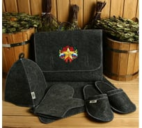 Банный набор Добропаровъ 9 мая звезда, портфель 5 предметов 4996076