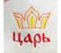 Шапка для бани с отворотом Добропаровъ Царь с вышивкой, белая, войлок 4674065 2