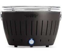 Бездымный гриль барбекю угольный газовый Lotus Grill Classic Hybrid 35 см серый антрацит 4607965180165