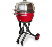 Садовый бездымный угольный гриль LotusGrill XL 43,5 см огненно-красный 3 предмета 4607965180240