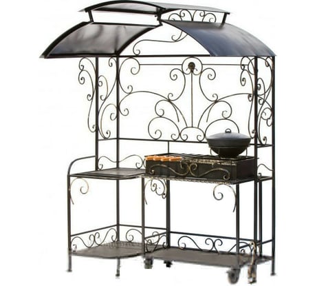 Кованый мангал с выдвижной жаровней BiGarden Лидер Lider