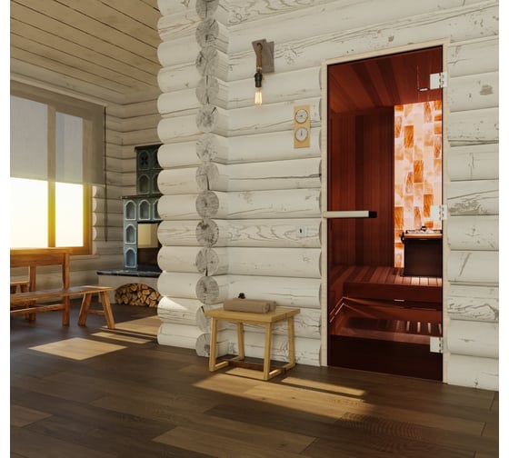 Дверь для бани DoorWood Эталон бронза, 2000х800 мм УТ-00011763 1