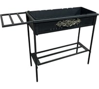 Мангал сборный ОФИСМАГ размер 700х300х700 мм, ДАЧНИК, сталь 1.5 мм, термостойкий, ШК 30182 701761