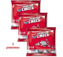 Приманка ЛЕТО Гремучая смесь против крыс и мышей тесто-брикеты 100г (29194) Набор 3шт. 96076