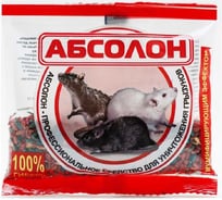 Приманка против крыс и мышей ЛЕТО Абсолон парафин, брикет 100 г, 3 шт 25426 96084